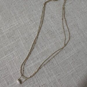 Kendra Scott Double Layered Opal Gold Necklace